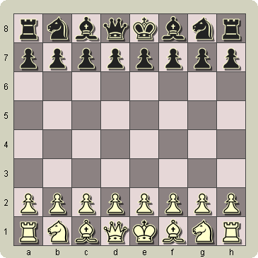 Zwei Schach Stück Könige und 2 Damen auf dem Schachbrett